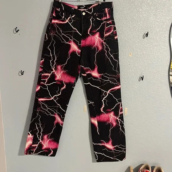 Pants | Jaded London Pink Lighting Jeans Rare | Poshmark